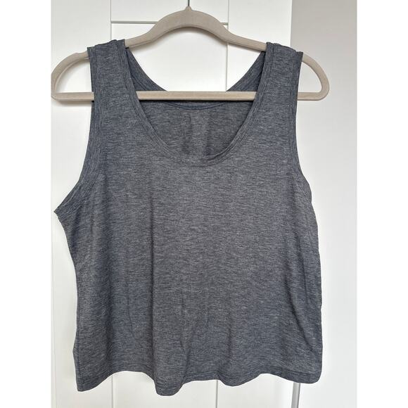 Patagonia Women's Gray Glorya Twist Tank Top Reversible. Gray, Size L - Picture 4 of 5